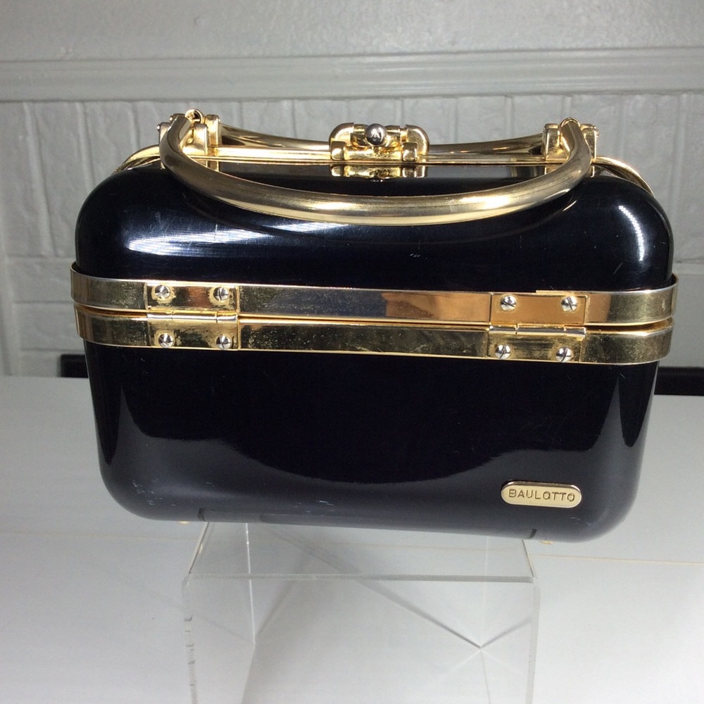 Baulotto Italian Bronze Lucite Handbag Designed Art Deco Box Purse Bag - Picture 2 of 12